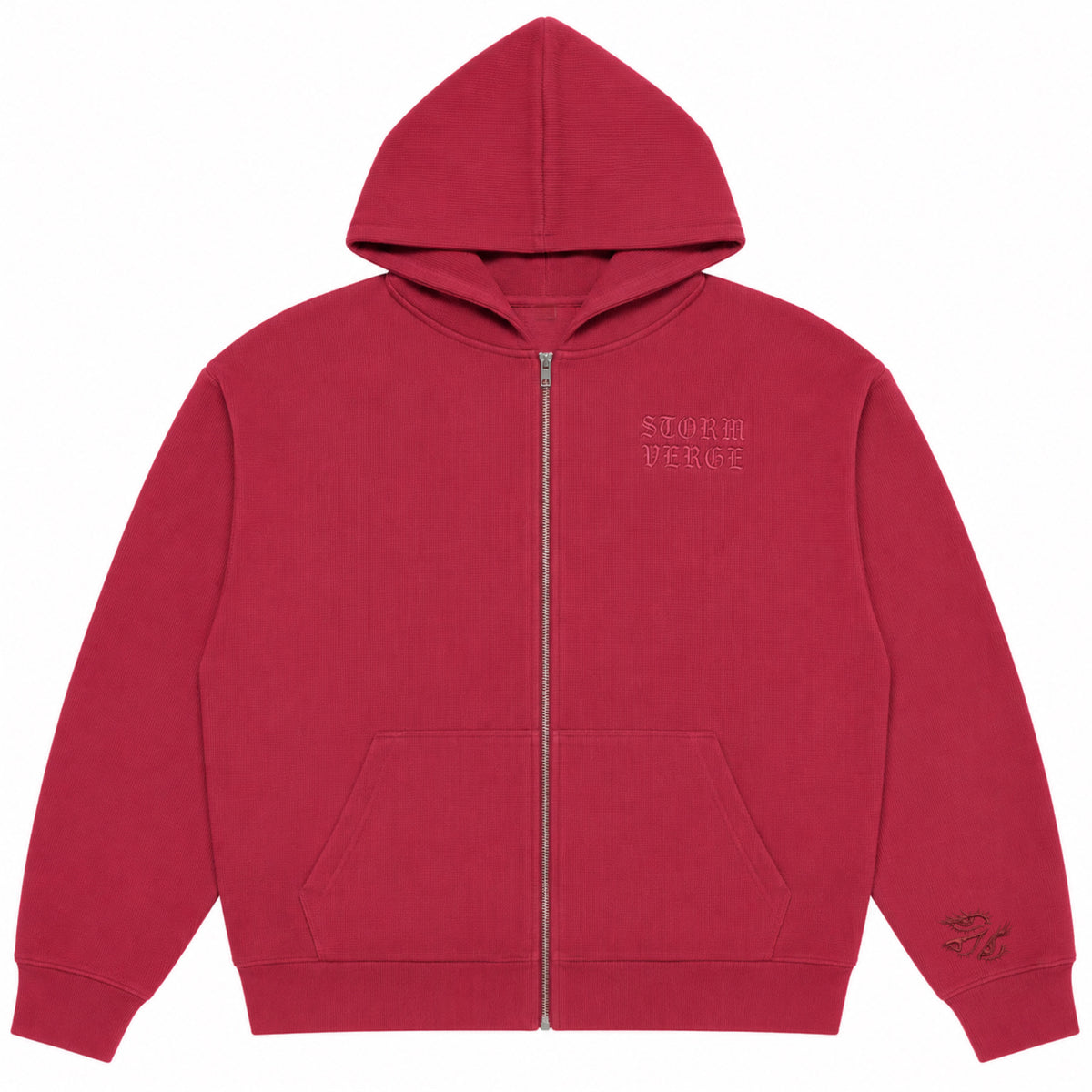 STORM VERGE - Waffle Knit Zip Hoodie (PRE-ORDER)
