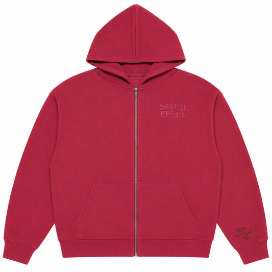 STORM VERGE - Waffle Knit Zip Hoodie (PRE-ORDER)