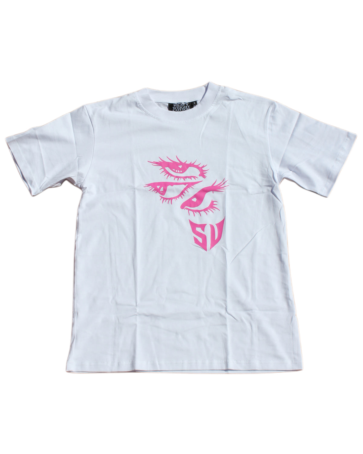 THREE EYE TEE & BIG EYE TEE - White x Pink (PRE-ORDER)