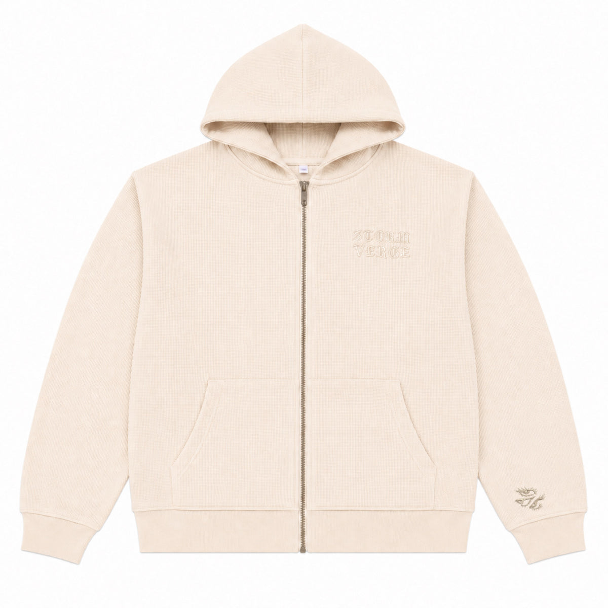 STORM VERGE - Waffle Knit Zip Hoodie (PRE-ORDER)