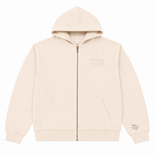 STORM VERGE - Waffle Knit Zip Hoodie (PRE-ORDER)