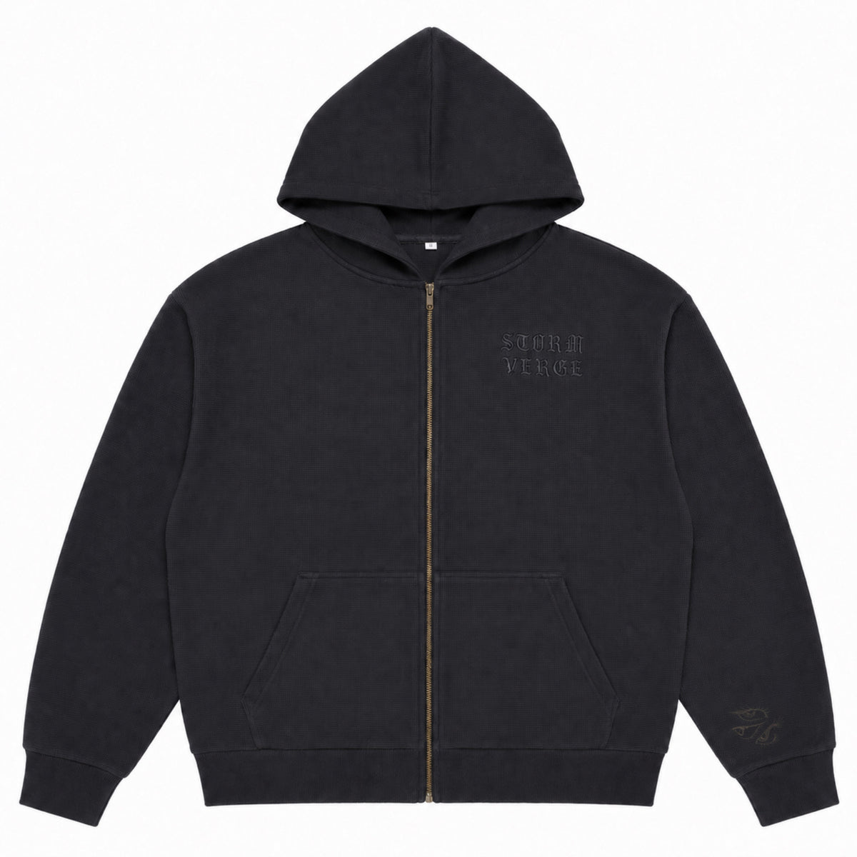STORM VERGE - Waffle Knit Zip Hoodie (PRE-ORDER)