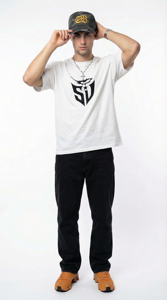 BIG EYE TEE - White x Black (PRE-ORDER)